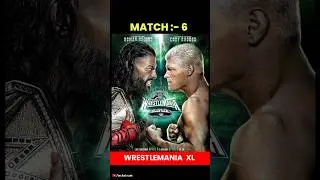 WRESTLEMANIA 40 DAY 2 MATCH CARD | #shorts #wrestlemania40