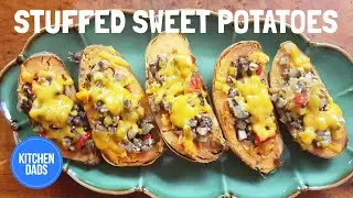 Mushroom Stuffed Sweet Potato Recipe