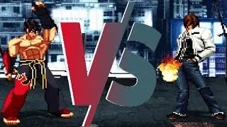 Jin Kazama VS Kyo Kusanagi Mugen Tekken VS KOF