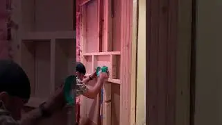 Installing shower valve & framing