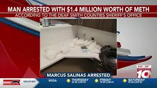 VIDEO: Deaf Smith County Sheriff’s Office arrests 1 after traffic stop finds 31 pounds of meth