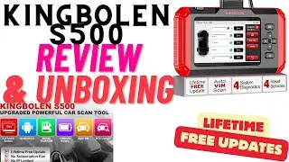 KINGBOLEN OBD2 Scanner S500 Car Scanner, Lifetime Free Update Diagnostic Scan Tool Review and Unbox