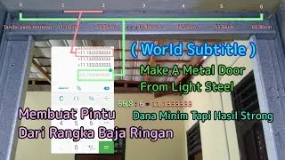 how to make metal door frame | iron door frame | build a steel door | galvanized light steel | Part2