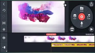 KineMaster How to Make Colourful Smoke Text Animation In Kinemaster Hindi 2021