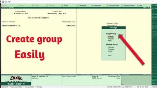 How to Create Groups In Tally! Create Groups in Tally! Tally erp 9 tutorial! Helppandeyji