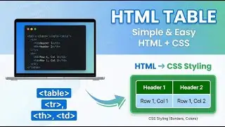 Simple Table using HTML AND CSS