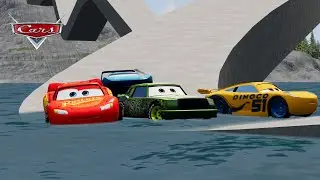 Lightning Mcqueen vs Unfinished Roads | BeamNG.drive