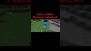 How to Build a Peacock in Minecraft #shorts
