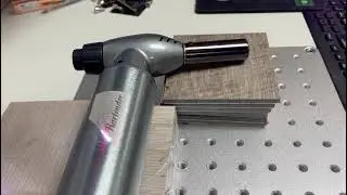 Realtime laser engraving torch lighter