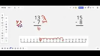 Subtracting a one digit number from a two digit number