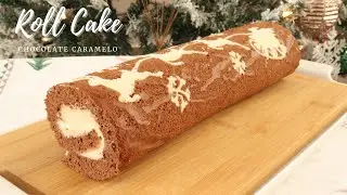 Roll Cake con estampado navideño 🎅