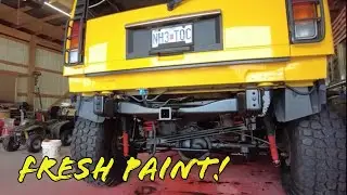 Painting the Hummer H2 Frame