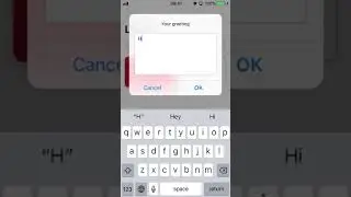 Very basic hello app x Siri Shortcuts
