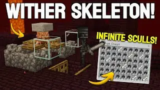 Easiest Wither Skeleton Farm in Minecraft Bedrock 1.21 (NO Spawn Proofing)