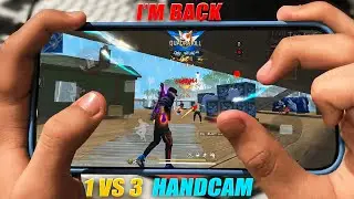 1 VS 3 HANDCAM POCO X6 PRO 📲 SETTINGS ⚙️ HUD + SENSI + DPI [FREE FIRE HIGHLIGHTS] 😍