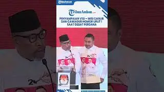 Penyampaian Visi – Misi Cagub dan Cawagub Nomor Urut 1 Saat Debat Perdana