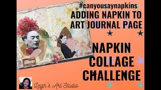 MAKING A JOURNAL PAGE WITH NAPKINS 
