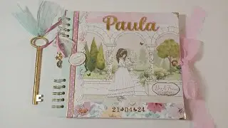 Libro 2 ,letras decoradas y casa hucha para Paula