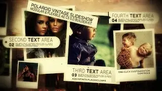 After Effects Template - Polaroid Vintage Slideshow Builder