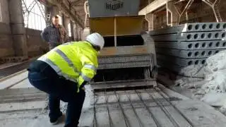Настройка финского экструдера для производства плит перекрытия