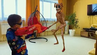 SirenHead Cartoon Dog in Home Собакоголовый сиреноголовый в доме