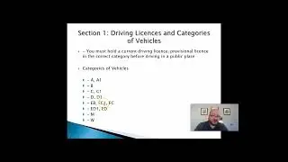 Rules of the road Section 1