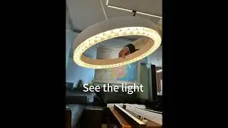 How to quickly connect two office lighting fixtures together.