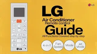 How to Use Air Conditioner Remote Controller || LG Dual Inverter Hot & Cold Split AC All Functions
