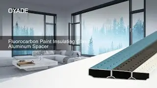 Fluorocarbon paint insulating glass aluminum spacer