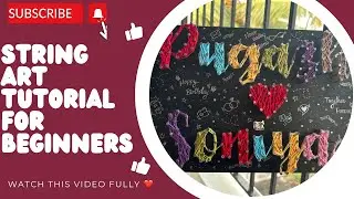 String art Tutorial For Beginners | Earn from home easily | learn a new art on this New year ✨