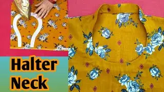 Halter neck cutting and stitching/EE stitching ideas#sewing #fashion