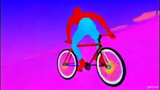 spiderman cheap animation riding bike in city #spiderman #youtube #animation