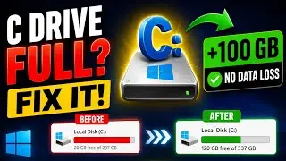 How to Increase C Disk without lossing data In Windows ？