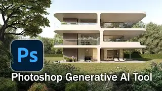 Adobe generative AI fill tool for architectural visualisation