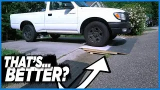 Having To Build A Ramp So My Evo Can Get Out Of The Driveway