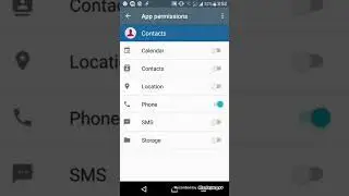 Fix disabled required permission in android contact,image