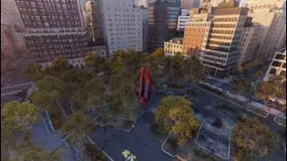 Spider-Man PS4 - Swinging in NY with Raimi Suit and theme
