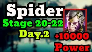 Spider God Stage 20-22 Now it gets Hard on Day.2 Speedrun!!!?!! F2P | Raid: Shadow Legends