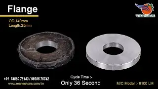 Flange |Model 6100-LM RealTech CNC Machine VD-180