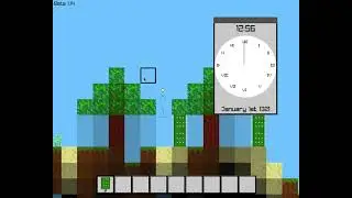 2D Minecraft - time, date and clock