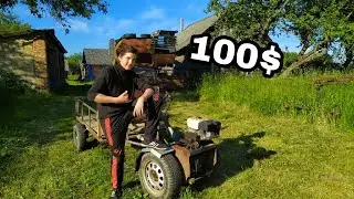 это просто пушка, самодельный мотоблок (тачку на прокачку)