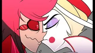 Lucifer Gives Alastor a Smooch?! -  Hazbin Hotel comic dub