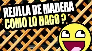 fabricación y tecnica sencilla reja o rejilla de separación de ambientes