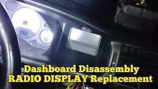 How to Disassemble the Dashboard and replace Display on OPEL VAUXHALL ZAFIRA A MK1 Radio Display