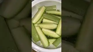 Вкуснейшие малосольные кабачки на минеральной воде! Очень быстро, очень вкусно 👌