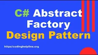 #Abstract #Factory Design Pattern - C# Object Oriented #Design #Patterns (Full Tutorial)