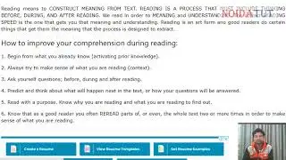 Reading in Communication Skills
