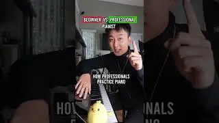 Beginners Vs professionals practicing piano 