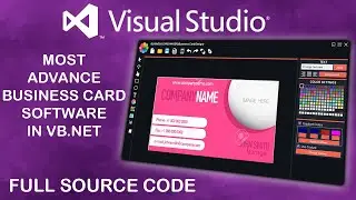 Most Advanced Business Card Software in VB NET Full Source Code