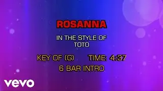 Toto - Rosanna (Karaoke)